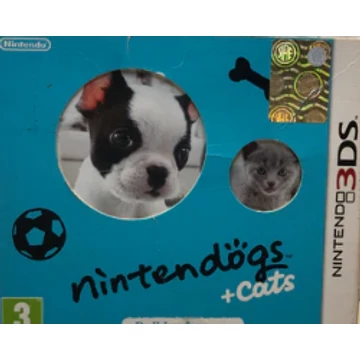 Nintendogs + cats 3 DS (francia borító) papírtok