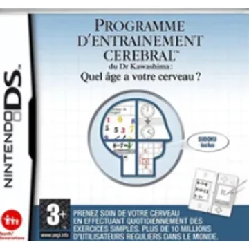 Dr. Kawashima's Brain Training: How Old Is Your Brain? DS (francia borító)