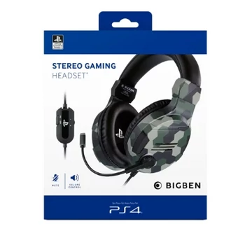 Nacon Stereo Gaming Headset V3 - Zöld terepmintás (PS4)