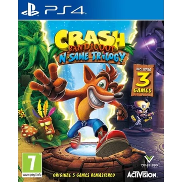 Crash Bandicoot N.Sane Trilogy (PS4)(Olasz Borító)