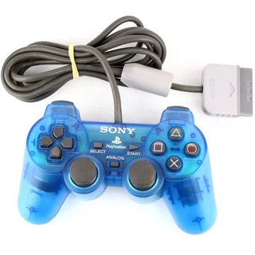 PS1 Analog Controller SCPH-1200 Clear Blue