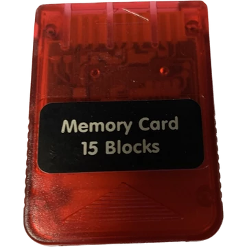 Playstation 1 memóriakártya 15 Blocks piros