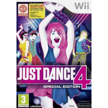 Just Dance 4 Wii CSAK LEMEZ