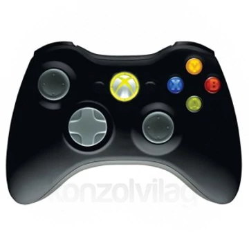 Xbox360 wirelless kontroller (Fekete)