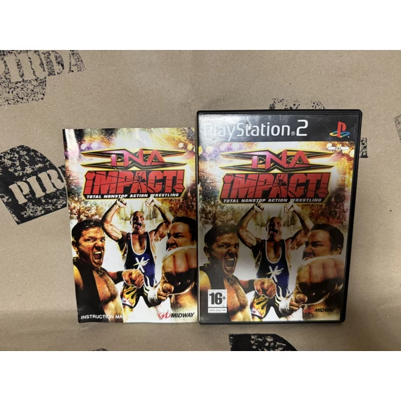 TNA Impact! - Total nonstop action wrestling PS2 (Borító, kézikönyv)