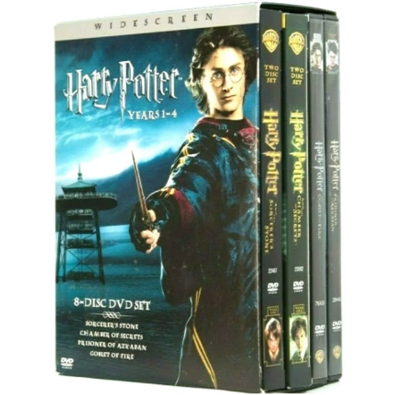 Harry Potter 1-4 ÉV DVD (Díszdoboz)