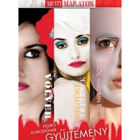 Pedro Almodóvar gyűjtemény DVD Volver-Megtört ölelések-A bőr, amelyben élek DVD 3 lemezes díszdobozban