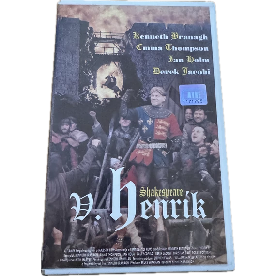 Shakespeare V. Henrik VHS