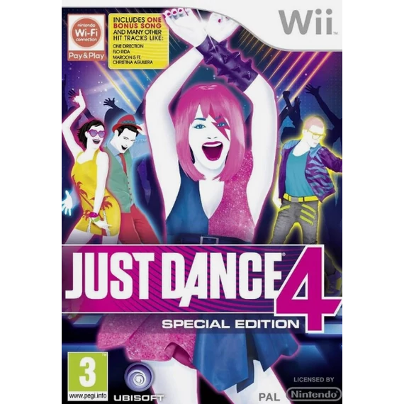Just Dance 4 Wii CSAK LEMEZ